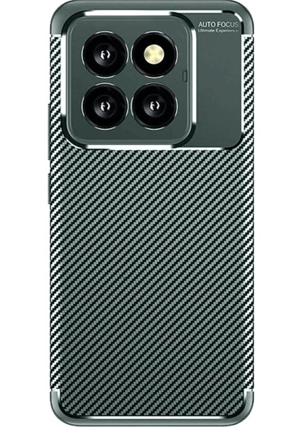 Xiaomi Mi 14T Pro Kılıf Auto Focus Karbon Kapak - Koyu Yeşil - CPT108883-5753