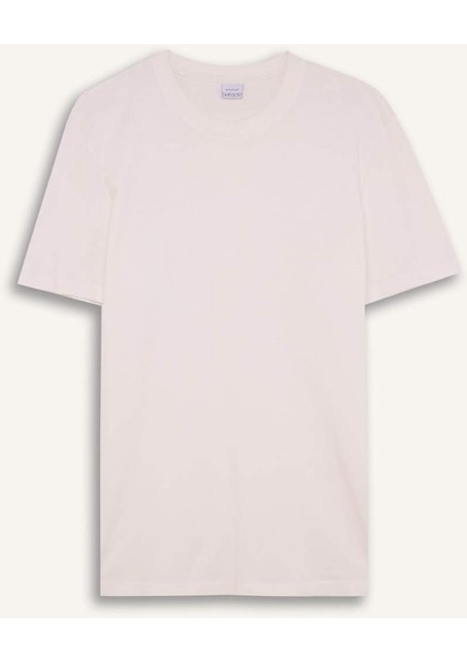 %100 Pamuk New Regular Fit Bisiklet Yaka Basic Düz Kısa Kollu Tişört V7699AZ24SP