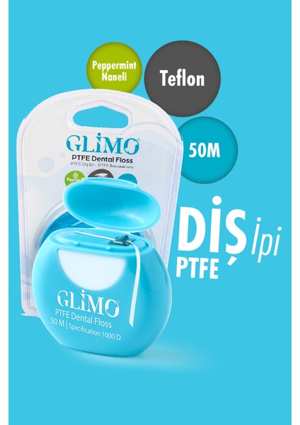 Ptfe Diş Ipi, Kaygan Yapı Ile Kolay Kullanım,plak & Tartar Karşıtı, Diş Eti Dostu,hassas Dişler Için
