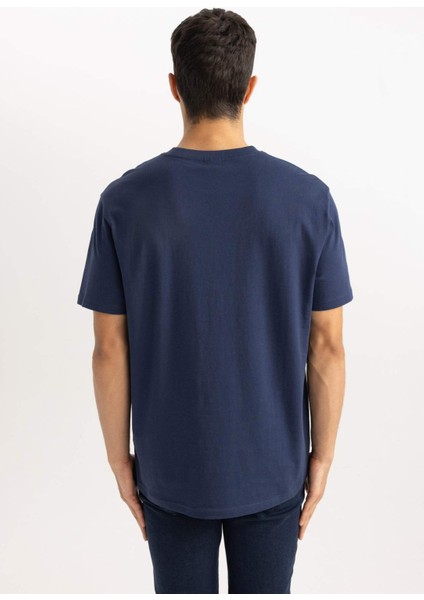 %100 Pamuk New Regular Fit Bisiklet Yaka Basic Düz Kısa Kollu Tişört V7699AZ24SP