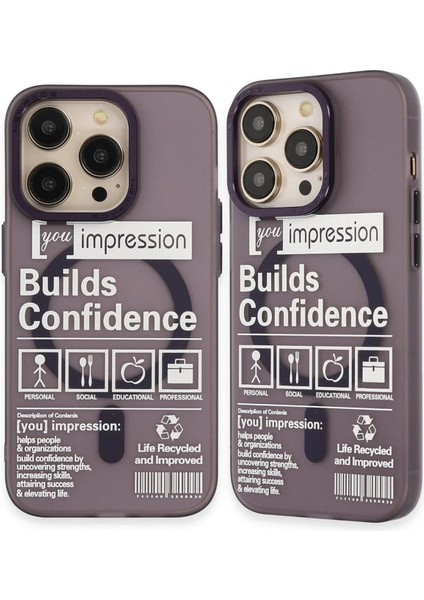 iPhone 14 Pro Kılıf Apollo Magneticsafe Desenli Kapak - Apollo Mor - 6 - CPT107903-8989