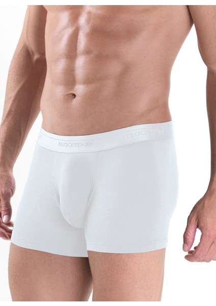 9323 Erkek Boxer Shorty 2'li Paket Mood - Beyaz