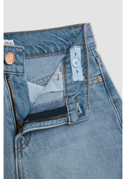 Kız Çocuk Jean Şort B5037A824SM