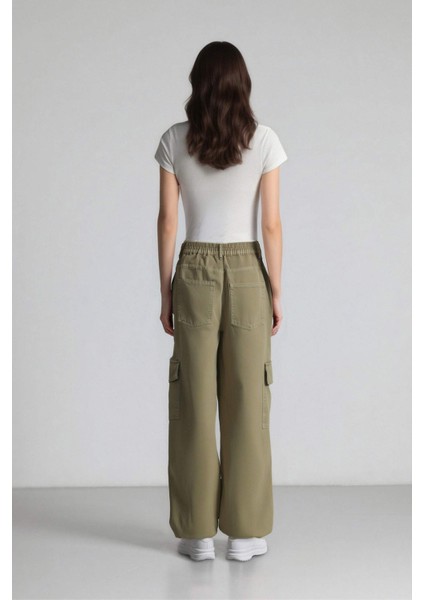 Coool Jogger Pantolon Gabardin Kumaş Normal Bel Basic Düz Kargo Cepli B0454AX24SP