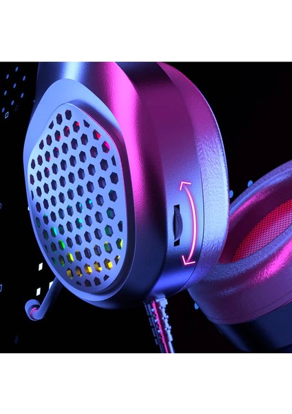 Xmowi R1 Gaming Mikrofonlu Rgb Oyuncu Kulaklığı Pc- Dizüstü ve PS4-(1903) - CPT101183-2832
