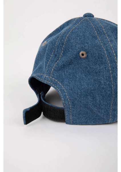 Erkek Çocuk Jean Beyzbol Basketbol Şapkası B7894A824SM