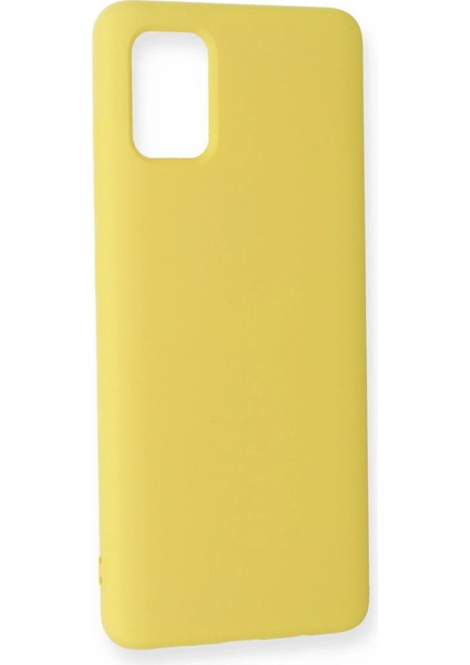 Samsung Galaxy A51 Kılıf Nano Içi Kadife Silikon - Sarı - CPT108774-1490 fiyatları