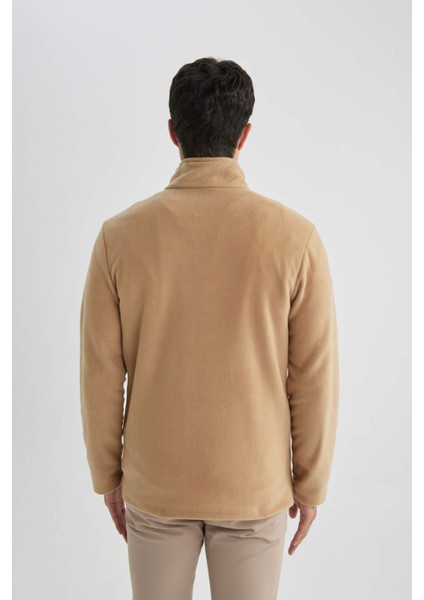 Regular Fit Yarım Fermuarlı Sweatshirt