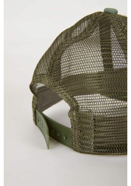 Erkek Çocuk Etiket Baskılı Gabardin Beyzbol Basketbol Şapkası B7907A824SM