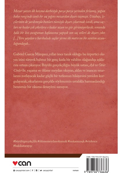 – Gabriel Garcia Marquez, Aşk ve Öbür Cinler, 32. Baskı Roman, Ciltsiz, 184 Sayfa, Büyülü Gerçekçilik fiyatları
