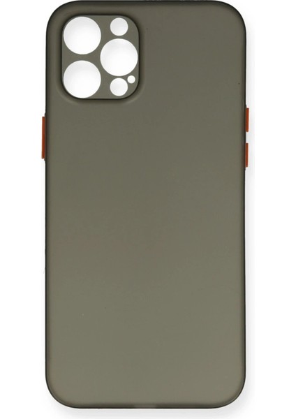 iPhone 12 Pro Max Kılıf Pp Ultra Ince Kapak - Gri - CPT101059-7035