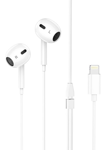 Hoco M1 Max iPhone Lightning Kulakiçi Mikrofonlu Kablolu KULAKLIK-(1903) - CPT108453-8690