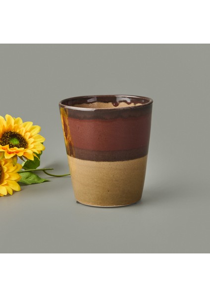 Seramik Saksı - Kahverengi - 13X12 cm fiyatları