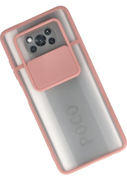 Xiaomi Pocophone X3 Kılıf Palm Buzlu Kamera Sürgülü Silikon - Pembe - CPT103231-7674 fiyatları