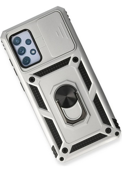 Samsung Galaxy A53 5g Kılıf Pars Lens Yüzüklü Silikon - Gümüş - CPT109980-1389 modelleri