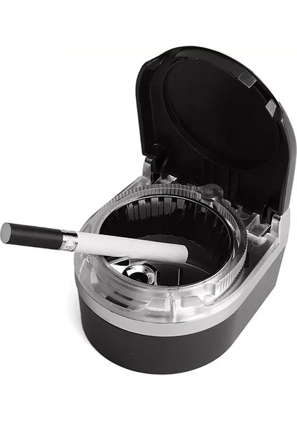 Ally SD-1201 LED Işıklı Kapaklı Araç Küllük Oto Araba Kül TABLASI-(1903) - CPT103071-6128