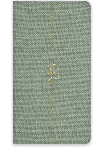 2026 Yılı Haftalık Keten Cep Ajandası 12 Aylık Yeşil modelleri