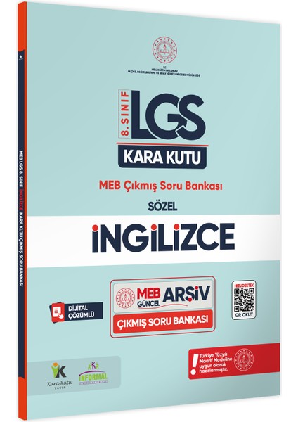 8. Sınıf LGS İngilizcenin Kara Kutusu Dijital Çözümlü Çıkmış Sor Bankası