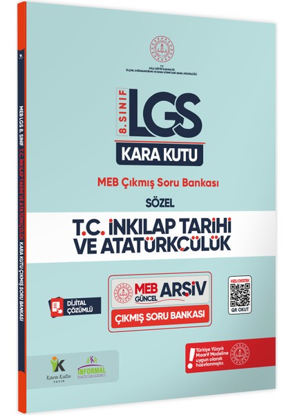 8. Sınıf LGS T.C. İnkılap Tarihi ve Atatürkçülüğün Kara Kutusu Dijital Çözümlü Sor Bankası