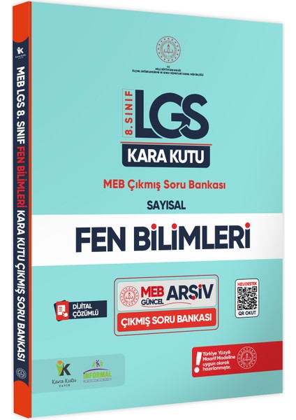 8. Sınıf LGS Fen Bilimlerinin Kara Kutusu Dijital Çözümlü Çıkmış Sor Bankası