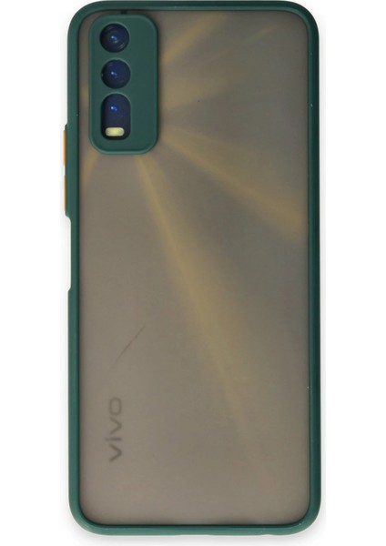 Vivo Y11S Kılıf Montreal Silikon Kapak - Yeşil - CPT108821-6714