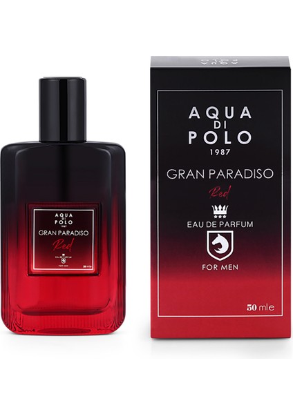 Gran Paradiso Red Edp 50 ml Odunsu, Aromatik Erkek Parfum Apppgr03ep