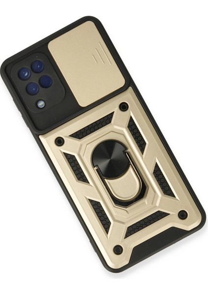 Samsung Galaxy A22 Kılıf Pars Lens Yüzüklü Silikon - Gold - CPT107838-1199 modelleri