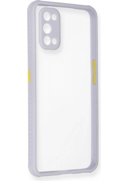 Realme 7 Pro Kılıf Miami Şeffaf Silikon - Lila - CPT105243-2605