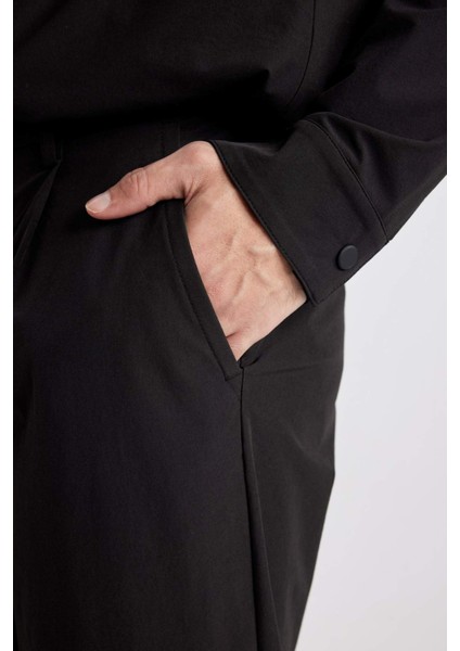 Jogger Düz Paça Her Yöne Esneyen Yazlık Kumaş Pantolon B6551AX24SP