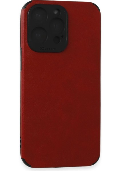 iPhone 15 Pro Max Kılıf Loop Deri Silikon - Kırmızı - CPT103693-7052