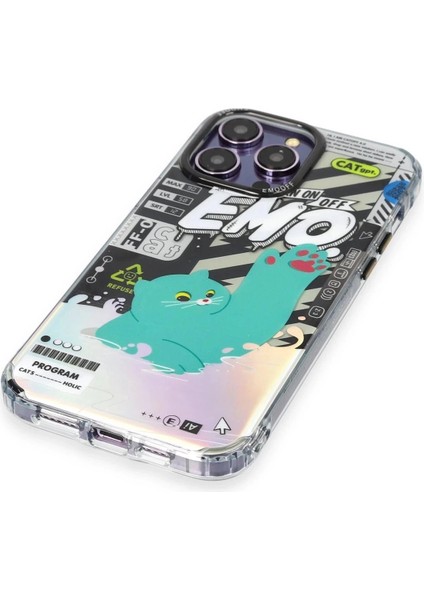 iPhone 14 Pro Max Kılıf Cat Desenli Kapak - Cat - 3 indirimleri