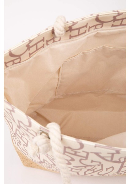 Kadın Hasır Plaj Çantası B9066AXNS