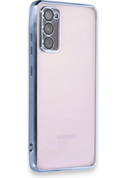 Samsung Galaxy S20 Fe Kılıf Lensli Silikon - Açık Mavi - CPT109044-4303