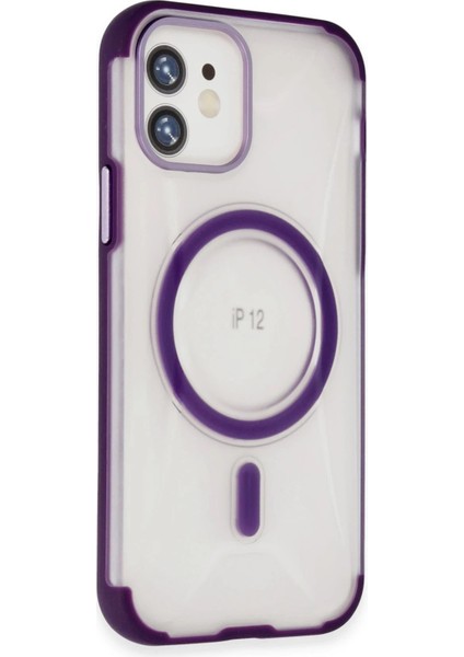 iPhone 12 Hilton Magsafe Kapak - Derin Mor - CPT103979-3743 fiyatları