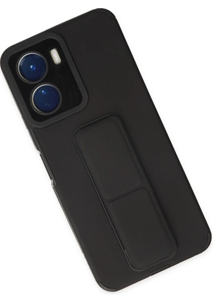 Vivo Y16 Kılıf Mega Standlı Silikon - Siyah - CPT109610-8861 modelleri