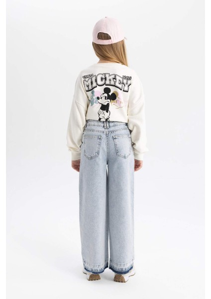 Kız Çocuk Wide Leg Geniş Paça Jean Pantolon B9818A824SP