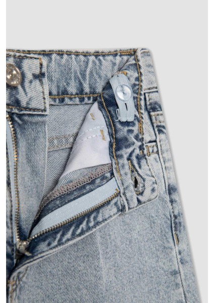 Kız Çocuk Wide Leg Geniş Paça Jean Pantolon B9818A824SP