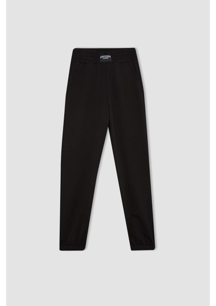 DeFactoFit Sporcu Jogger Eşofman Altı Standart Fit Basic Düz