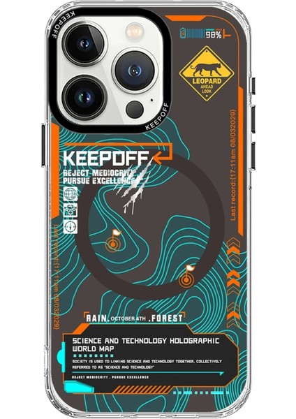 iPhone 15 Pro Max Map Magsafe Kapak - Jungle