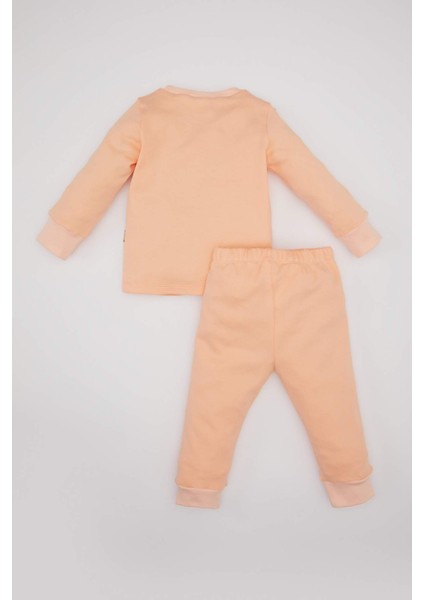 Kız Bebek Unicorn Baskılı Uzun Kollu Pijama Takımı C0666A524SP