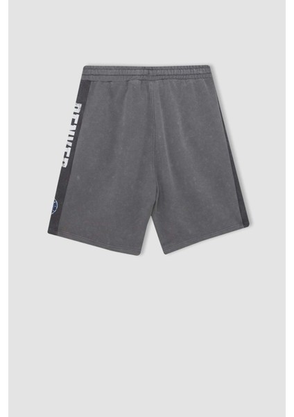 DeFactoFit NBA Denver Nuggets Standart Fit Kısa Paça Şort B9902AX24SM