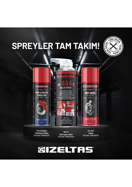 Izeltaş Yağlayıcı ve Temizleyici Set 13000008100