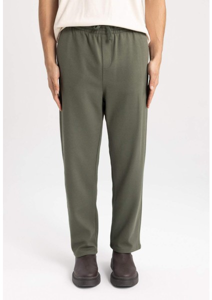 Relax Fit Pantolon Beli Bağcıklı Cepli Düz Paça B7334AX23WN