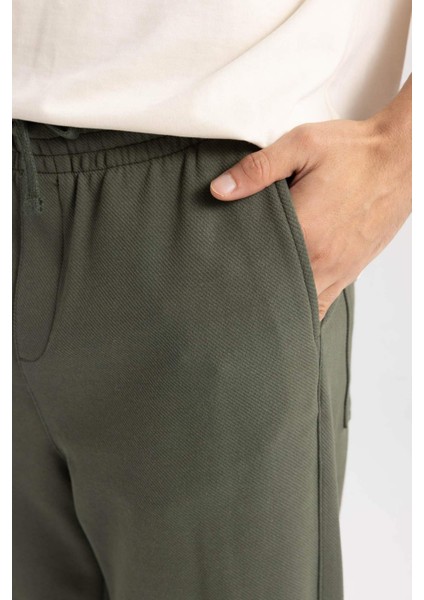 Relax Fit Pantolon Beli Bağcıklı Cepli Düz Paça B7334AX23WN