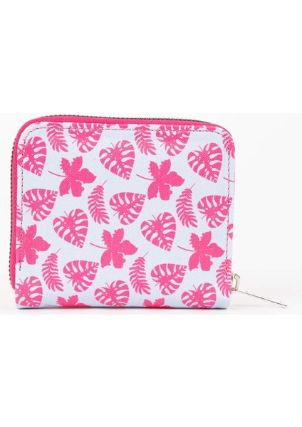 Kadın Yaprak Desenli Suni Deri Cüzdan C0887AXNS