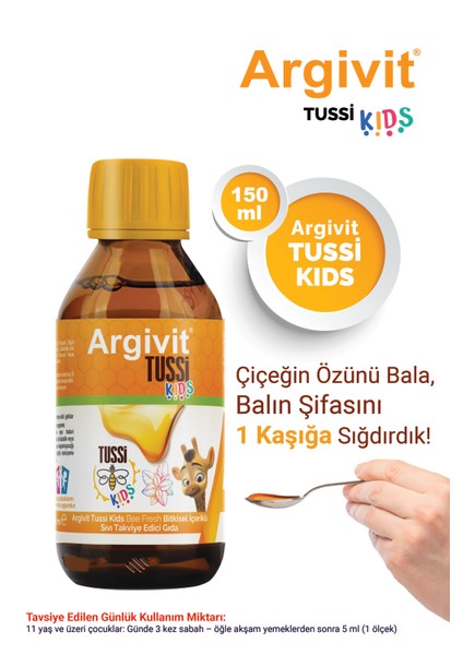 Tussi Kids ( C vitamini ve Çinko ) Şurup 150 ml