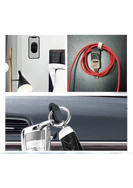 Ally Mıknatıslı Suction Hook 3 Parça Araç &amp;ev Kablo Tutucutoparlayıcı-(19 - CPT103578-38