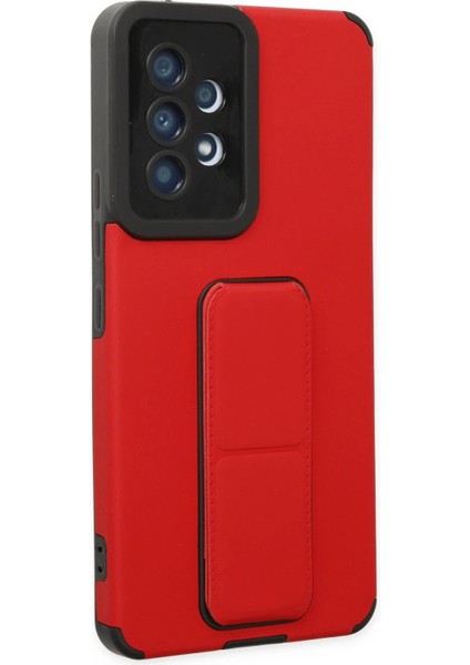 Samsung Galaxy A53 5g Kılıf Mega Standlı Silikon - Kırmızı - CPT103888-5907 fiyatları