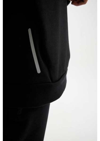 Fit Standart Fit Kapüşonlu Baskılı Cepli Sweatshirt B4372AX24SP