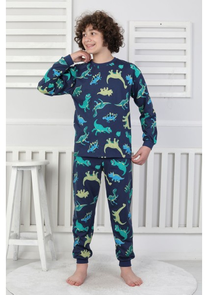Stegosaurus Desenli Erkek Çocuk Pijama Takımı modelleri